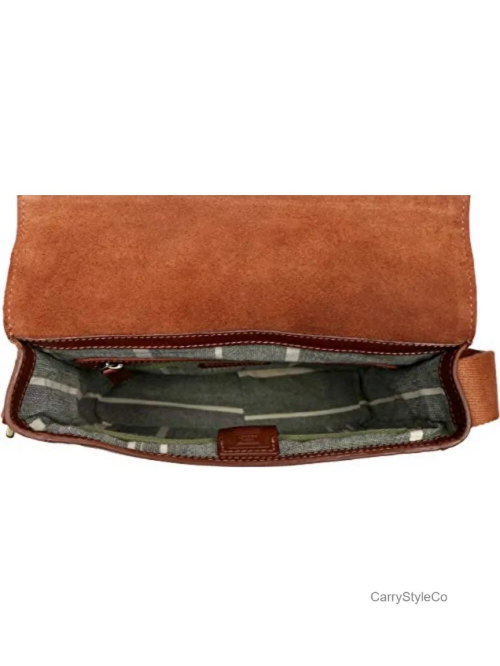 Genuine Leather Messenger Crossbody Bag - Fits iPad Shoulder Bag Travel Bag